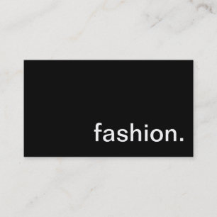 Tarjeta de visita de moda