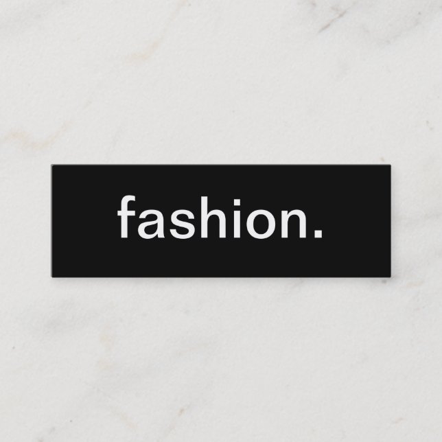 Tarjeta de visita de moda (Anverso)