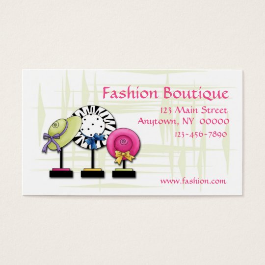 Tarjeta de visita de moda