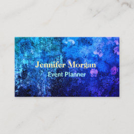 Tarjeta De Visita De moda abstracto púrpura moderno del azul