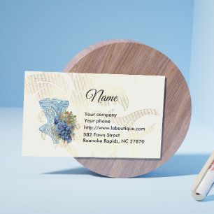 Tarjeta de visita de Moda Corset & Blue Flowers