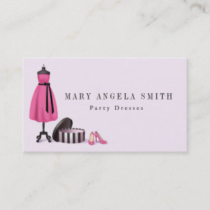 Tarjeta de visita de moda de la tienda de la