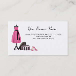 Tarjeta de visita de moda de las costuras