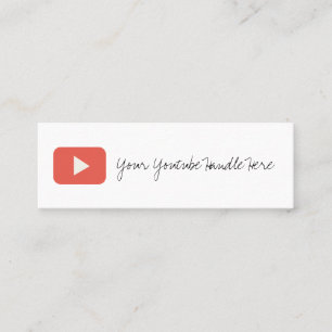 tarjeta de visita de moda de youtube