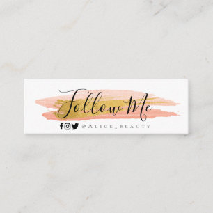 Tarjeta de visita de moda del beautician