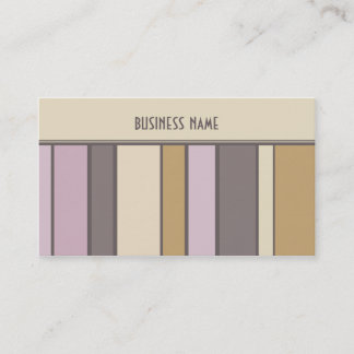 Tarjeta de visita de moda del diseño de las rayas