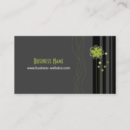 Tarjeta de visita de moda del diseño floral