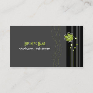 Tarjeta de visita de moda del diseño floral
