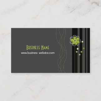 Tarjeta de visita de moda del diseño floral