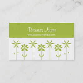Tarjeta de visita de moda del diseño floral