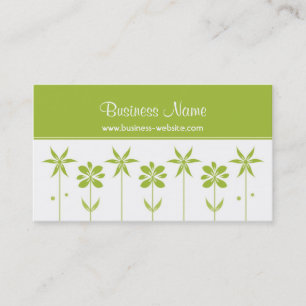 Tarjeta de visita de moda del diseño floral