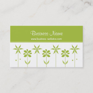 Tarjeta de visita de moda del diseño floral