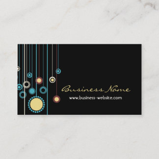 Tarjeta de visita de moda del diseño floral