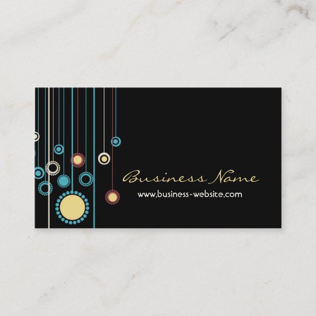 Tarjeta de visita de moda del diseño floral (Anverso)
