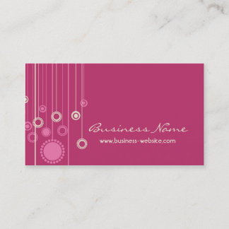 Tarjeta de visita de moda del diseño floral