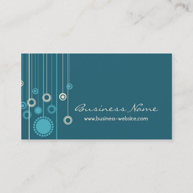 Tarjeta de visita de moda del diseño floral (Anverso)