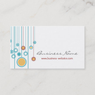 Tarjeta de visita de moda del diseño floral