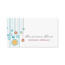 Tarjeta de visita de moda del diseño floral