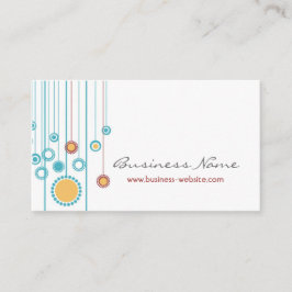 Tarjeta de visita de moda del diseño floral