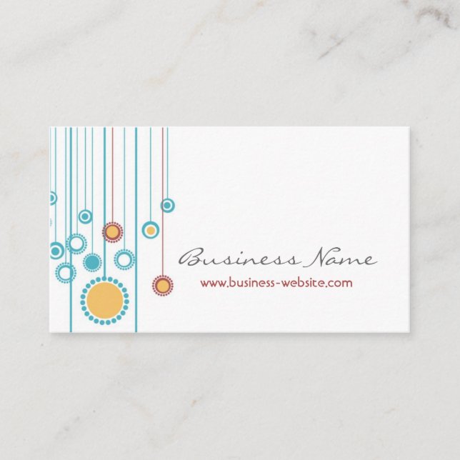 Tarjeta de visita de moda del diseño floral (Anverso)