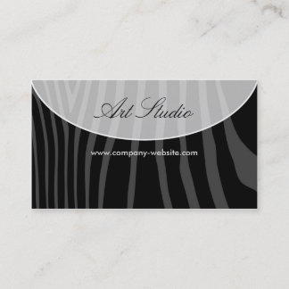 Tarjeta de visita de moda del estudio del arte