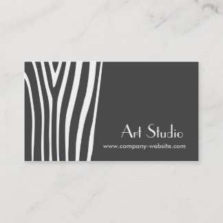 Tarjeta de visita de moda del estudio del arte