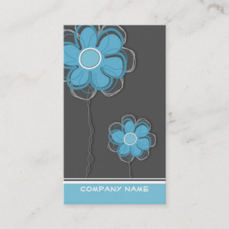 Tarjeta de visita de moda floral