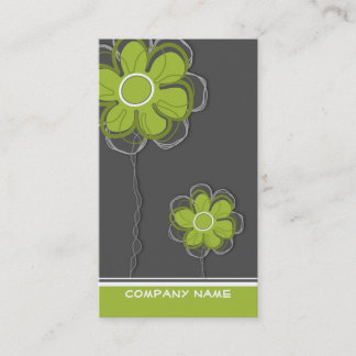 Tarjeta de visita de moda floral