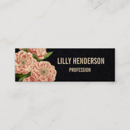 Tarjeta de visita de moda floral elegante del