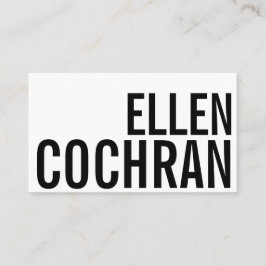 Tarjeta de visita de moda minimalista clásica para