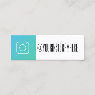 tarjeta de visita de moda moderna del instagram de