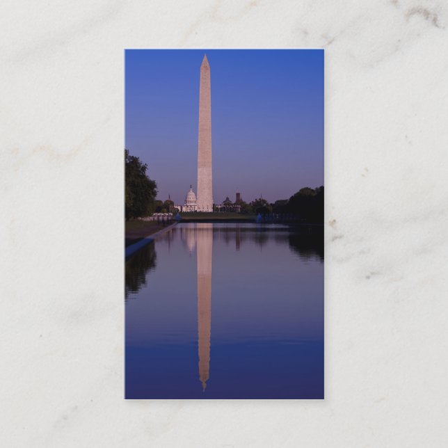 Tarjeta de visita de Monumento a Washington (Anverso)