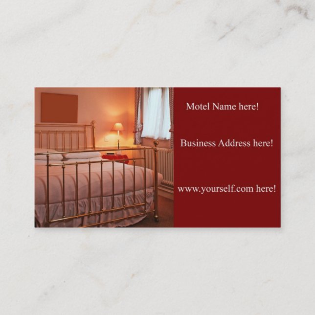 tarjeta de visita de Motel (Anverso)
