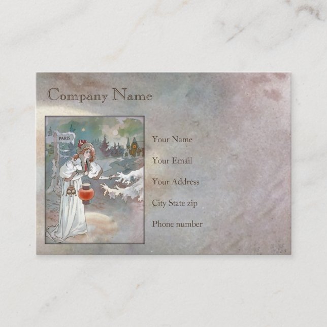 Tarjeta de visita de mujer victoriana (Anverso)