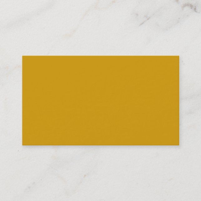 Tarjeta de visita de Naranja amarillo dorado (Anverso)