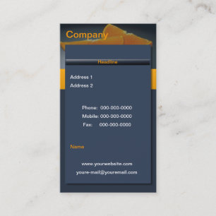 Tarjeta de visita de Naranja de medianoche