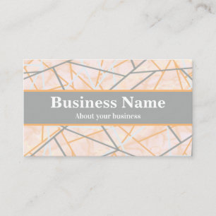 Tarjeta de visita de Naranja moderna y resumen neg