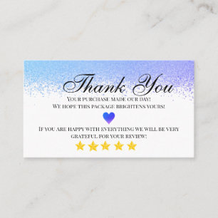 tarjeta de visita de negocios de agradecimiento ca