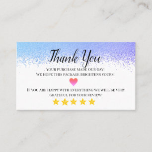 tarjeta de visita de negocios de agradecimiento ca