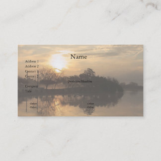 Tarjeta de visita de niebla del día 9
