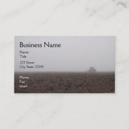 Tarjeta de visita de niebla del tractor