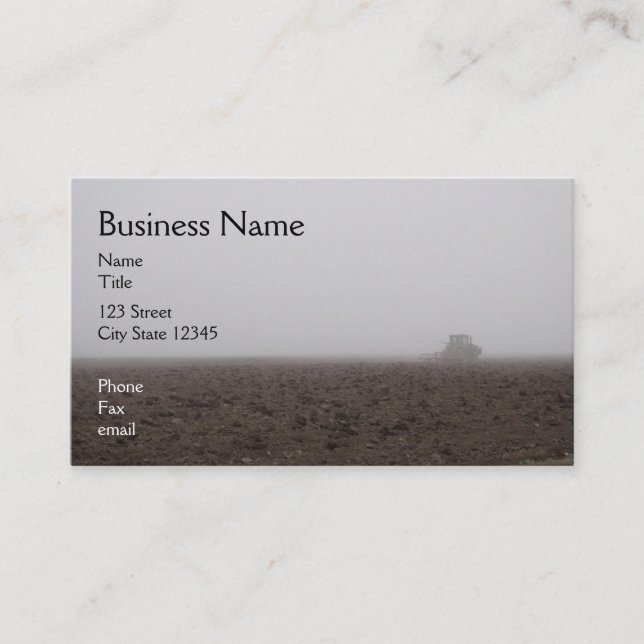 Tarjeta de visita de niebla del tractor (Anverso)