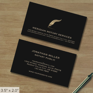 Tarjeta de visita de Notario Profesional