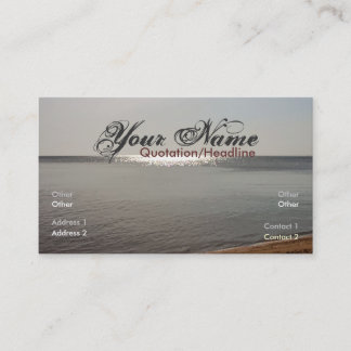 Tarjeta de visita de ondas horizontales