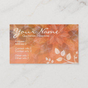 Tarjeta de visita de OrangeSheer