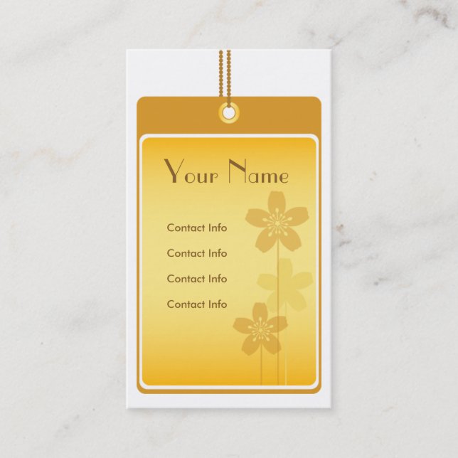 Tarjeta de visita de oro (Anverso)