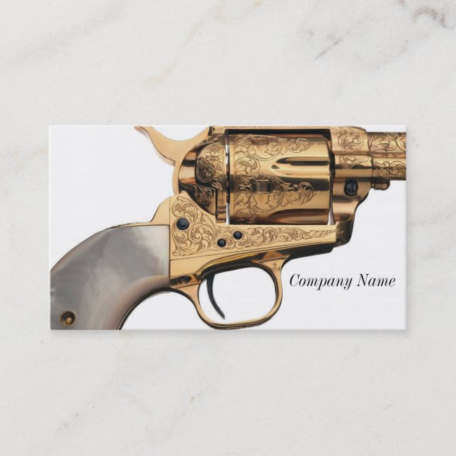 Tarjeta de visita de oro del arma (Anverso)