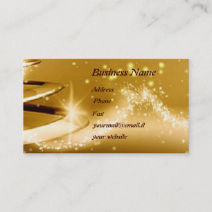 Tarjeta de visita de oro del navidad