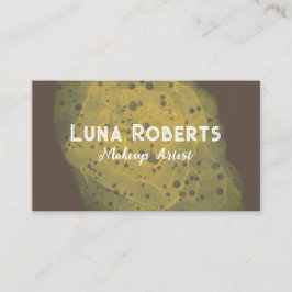 Tarjeta de visita de oro pintada