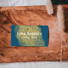 Tarjeta de visita de oro pintada